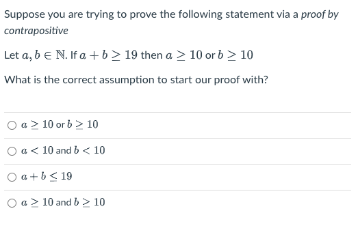 Solved Suppose you are trying to prove the following | Chegg.com