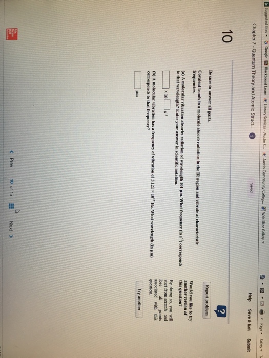 Solved Sites G Saved Help Save & Exit Submit 10 2 Would you | Chegg.com