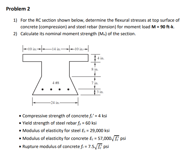 Solved Problem 2 1) For the RC section shown below, | Chegg.com