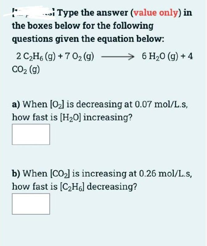 Solved - Type the answer (value only) in the boxes below for | Chegg.com