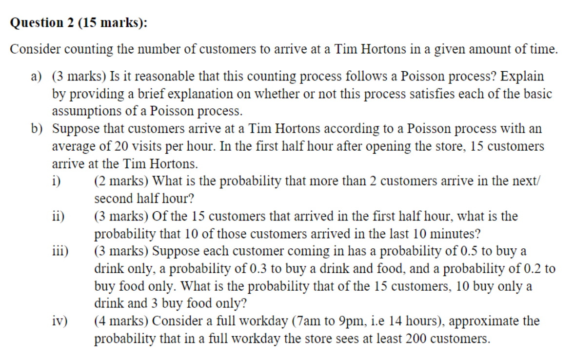 Solved Question 2 (15 marks): Consider counting the number | Chegg.com