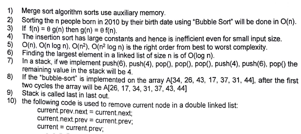 Solved 1) Merge sort algorithm sorts use auxiliary memory. | Chegg.com
