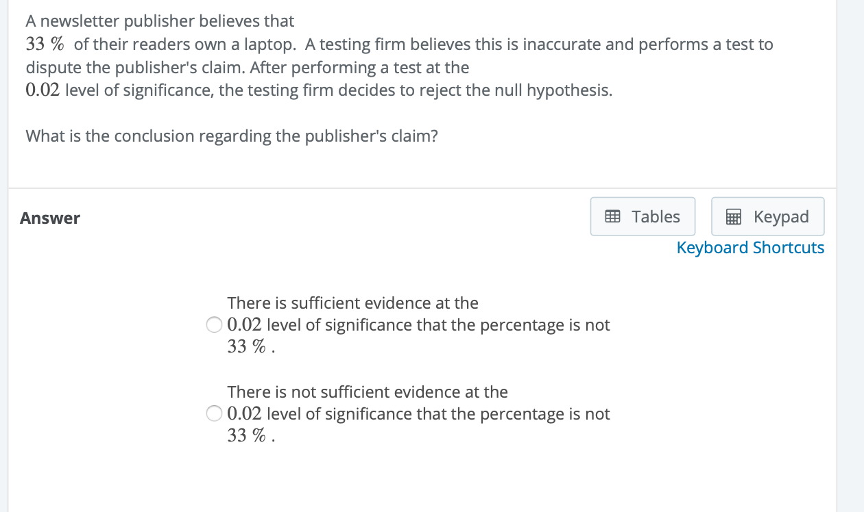 Solved A newsletter publisher believes that 33 % of their | Chegg.com