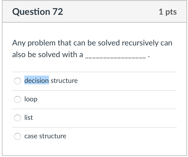 Solved Question 43 1 pts Python has a built-in function | Chegg.com