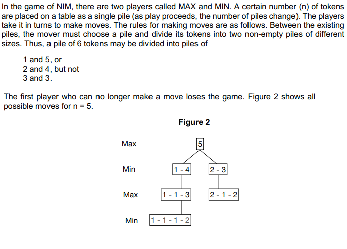 Solved In the game of NIM, there are two players called MAX