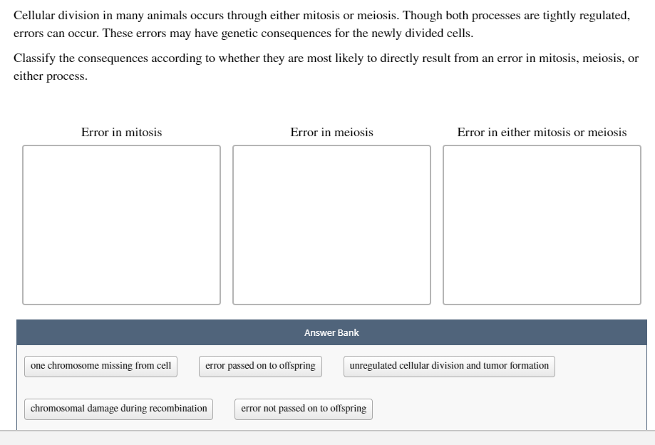 Solved Cellular division in many animals occurs through | Chegg.com