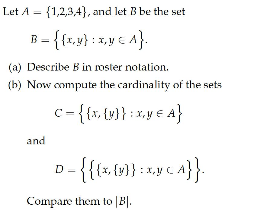 Solved Let A 1,2,3,4], And Let B Be The Set B-{{x,y): X,y ? | Chegg.com