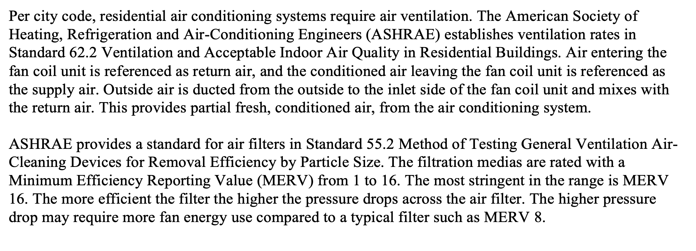 Per City Code, Residential Air Conditioning Systems | Chegg.com