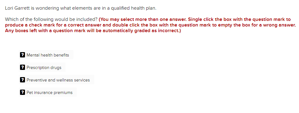 Solved Lori Garrett is wondering what elements are in a | Chegg.com