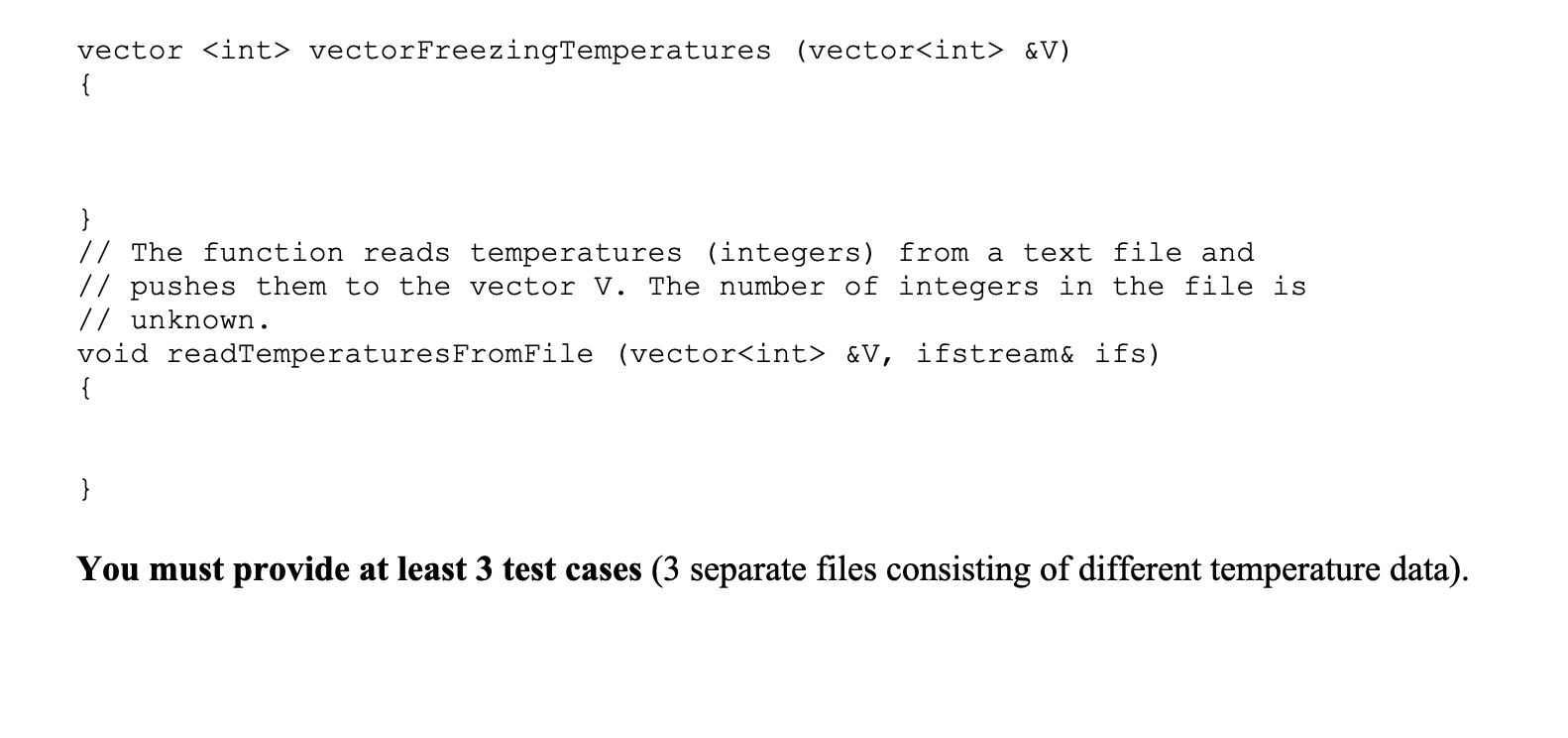 Solved Write a main program that asks the user for a file | Chegg.com