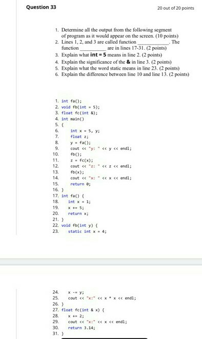 Solved Question 30 2.5 out of 2.5 points A while loop is a | Chegg.com
