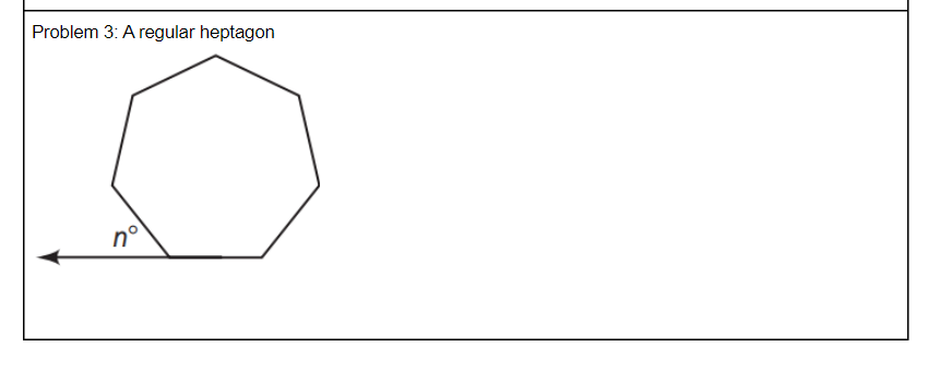 Solved Problem 3: A regular heptagon nº | Chegg.com