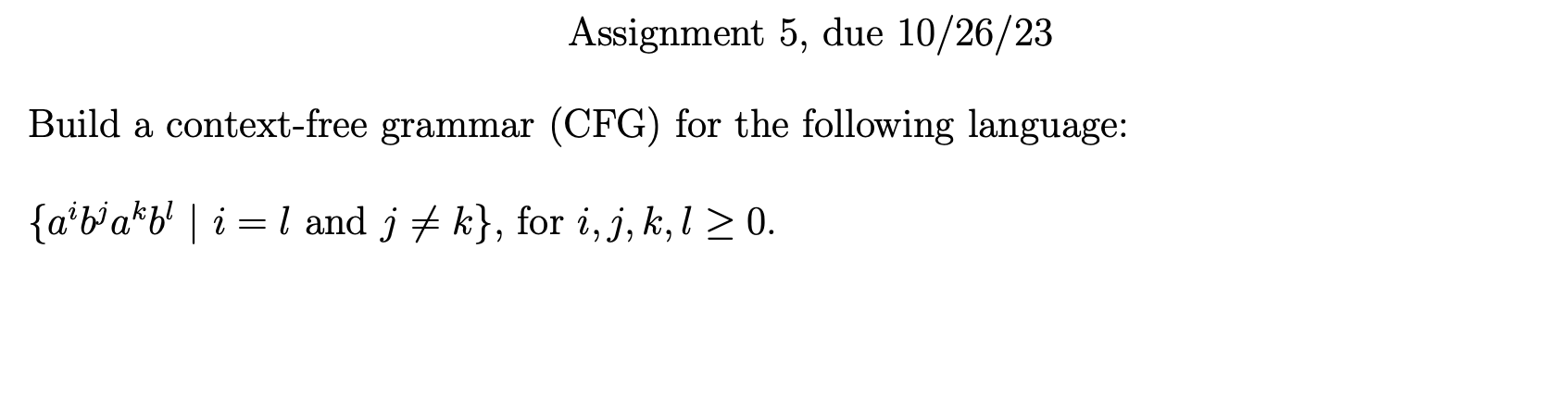 Solved Build A Context-free Grammar (CFG) For The Following | Chegg.com