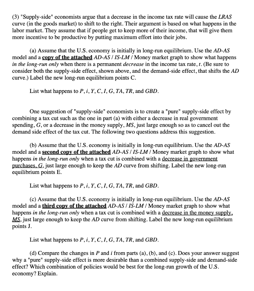 3-supply-side-economists-argue-that-a-decrease-in-chegg