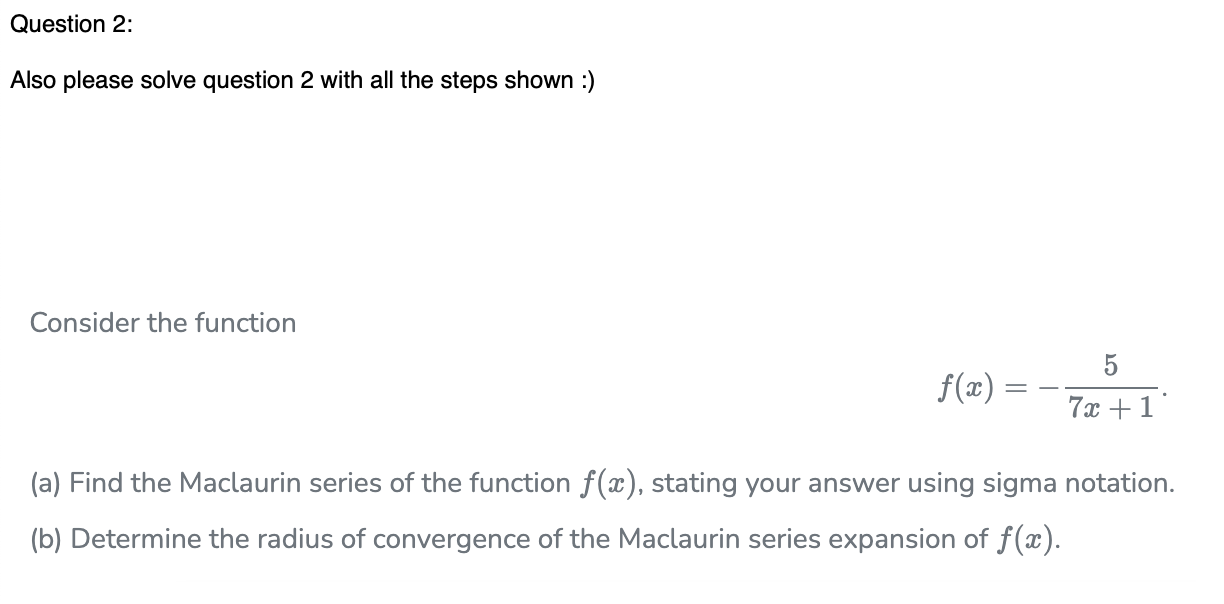 Solved Question 1: Help me solve this calculas question and | Chegg.com