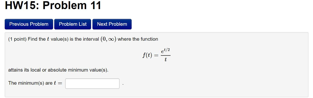 Solved HW15: Problem 3 Previous Problem Problem List Next | Chegg.com