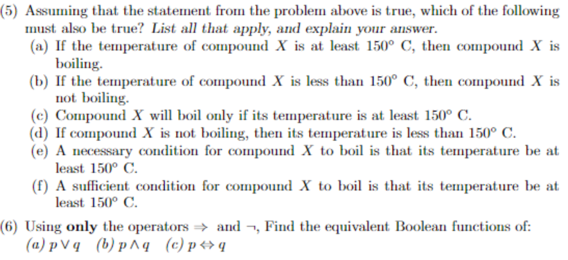 Solved (3) Given The Following Statements Made By A,B, C, | Chegg.com