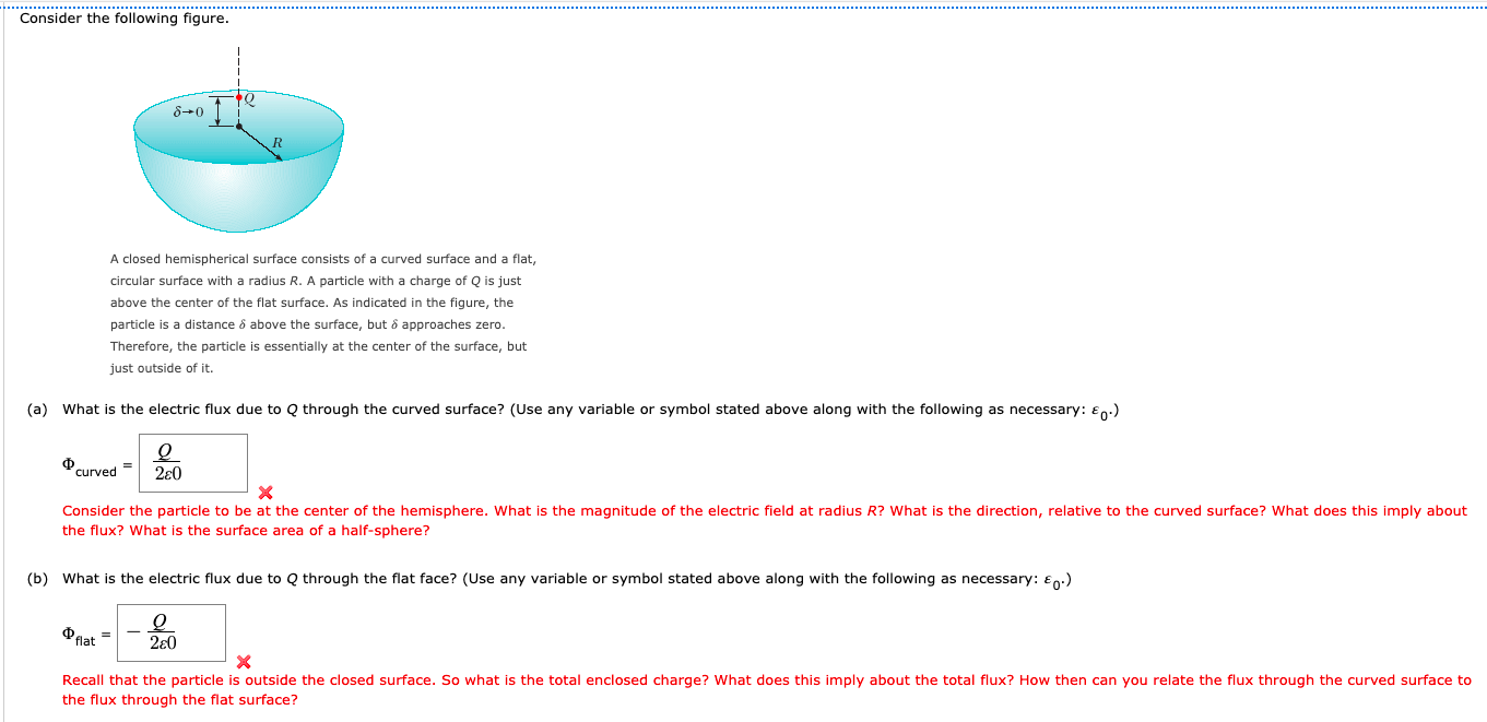 solved-a-closed-hemispherical-surface-consists-of-a-curved-chegg