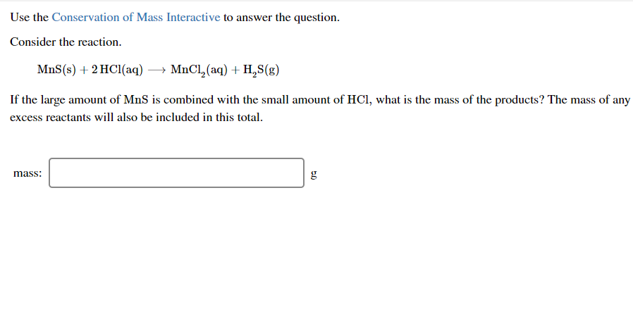 Solved Use The Conservation Of Mass Interactive To Answer