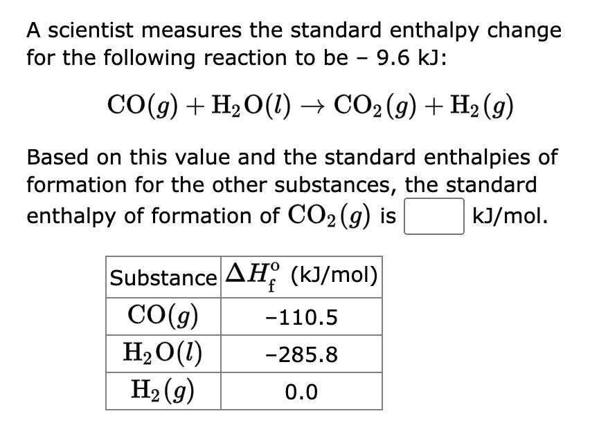 Solved Using standard heats of formation, calculate the