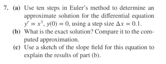 Solved 14. (a) Use ten steps of Euler's method to | Chegg.com