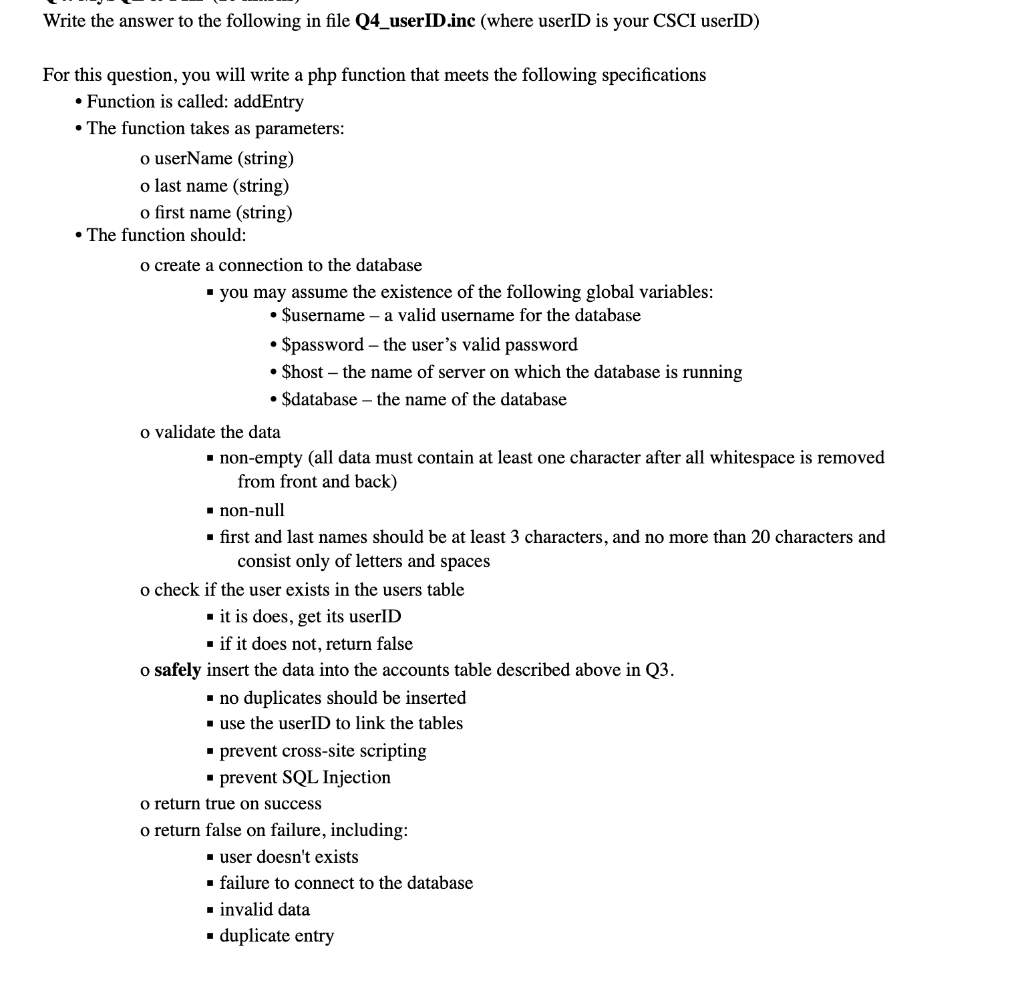 Solved Question here and SQL table information below (it is | Chegg.com