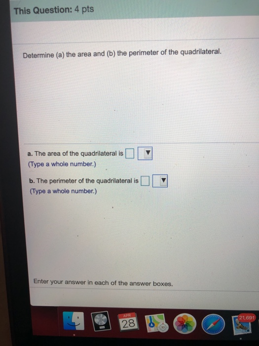 Solved This Question: 4 Pts Determine (a) The Area And (b) | Chegg.com