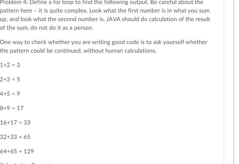 Solved Problem 4: Define a for loop to find the following | Chegg.com