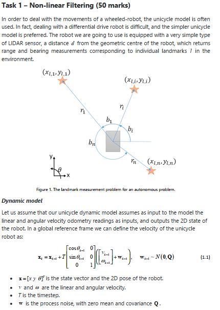 Task 1 - Non-linear Filtering (50 marks) In order to | Chegg.com