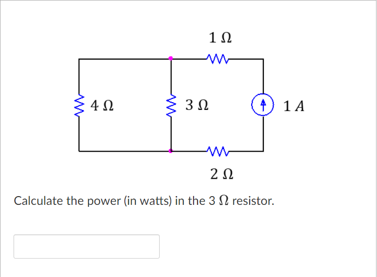 Solved Calculate The Power (in Watts) In The 3Ω Resistor. | Chegg.com