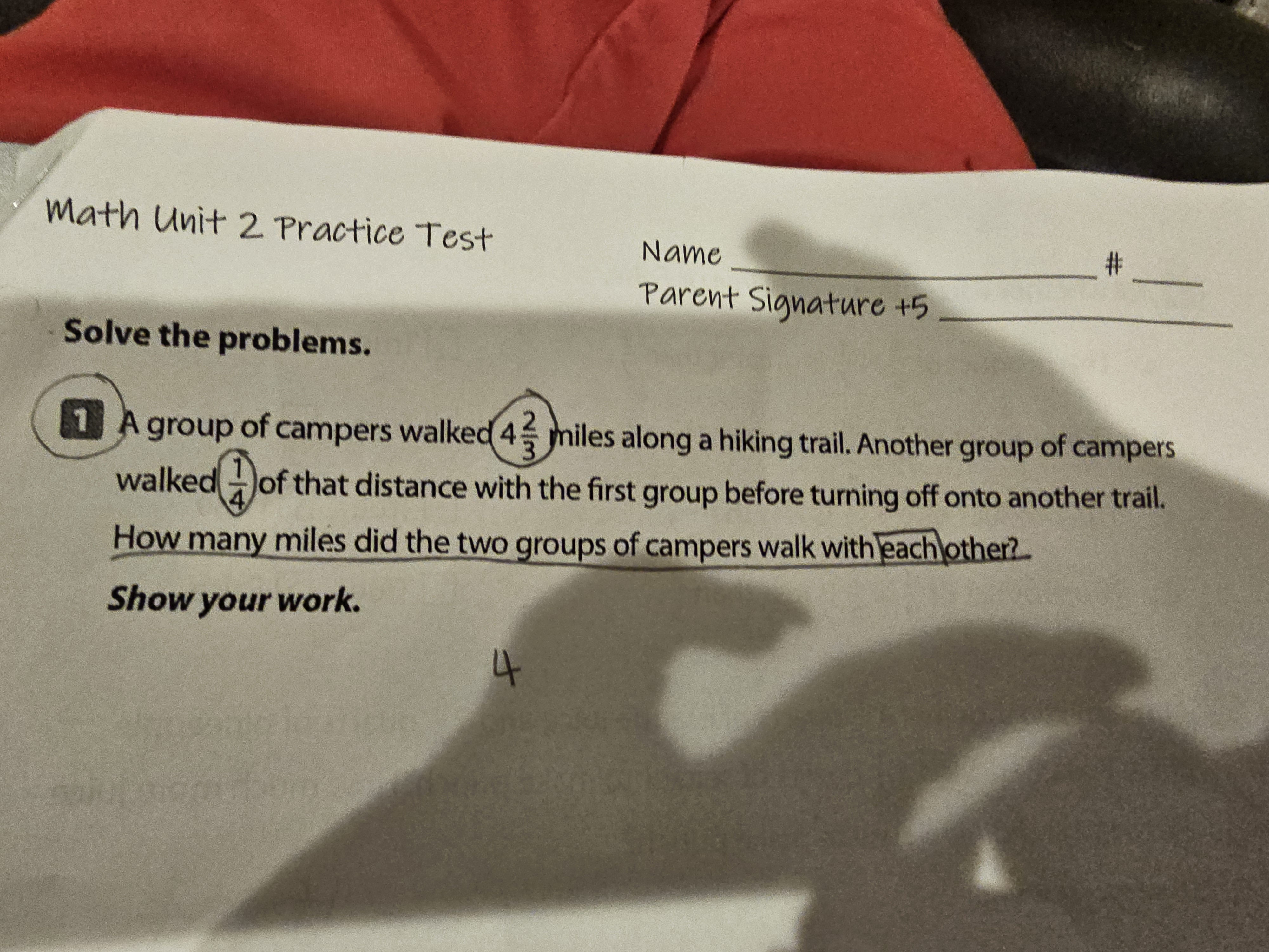 Solved Solve the problems.1 ﻿A group of campers walked 423 | Chegg.com