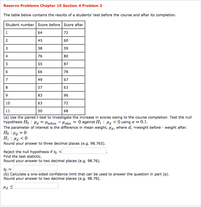 Solved Reserve Problems Chapter 10 Section 4 Problem 2 The | Chegg.com