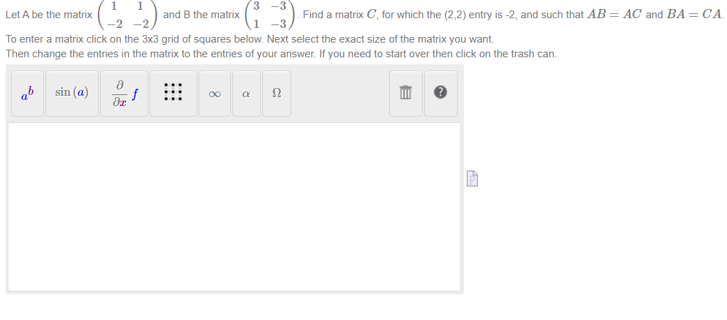 Solved 1 Let A be the matrix and B the matrix Find a matrix | Chegg.com