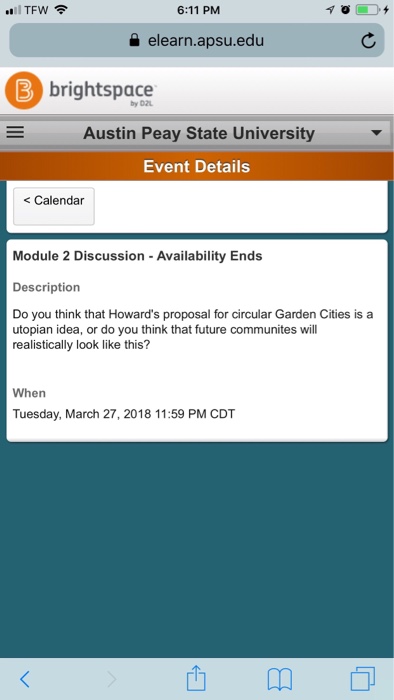 Solved 6:11 PM elearn.apsu.edu 3 brightspace by D2L Austin | Chegg.com