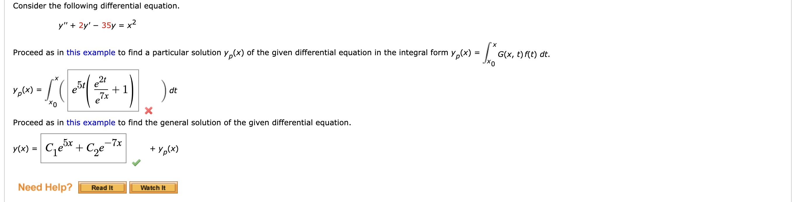 Consider The Following Differential Equation Y