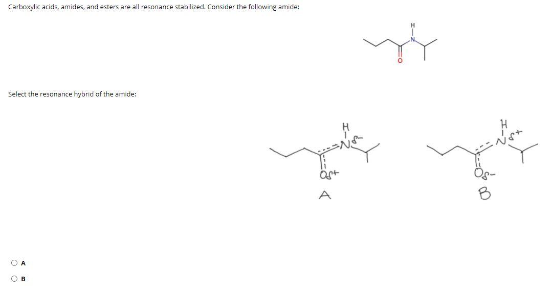 Solved Carboxylic acids, amides, and esters are all | Chegg.com