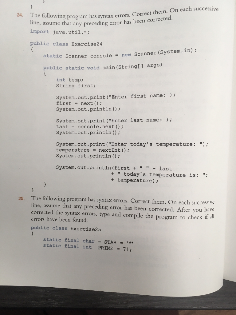 Solved The following p line, assume th import java.util.*; | Chegg.com