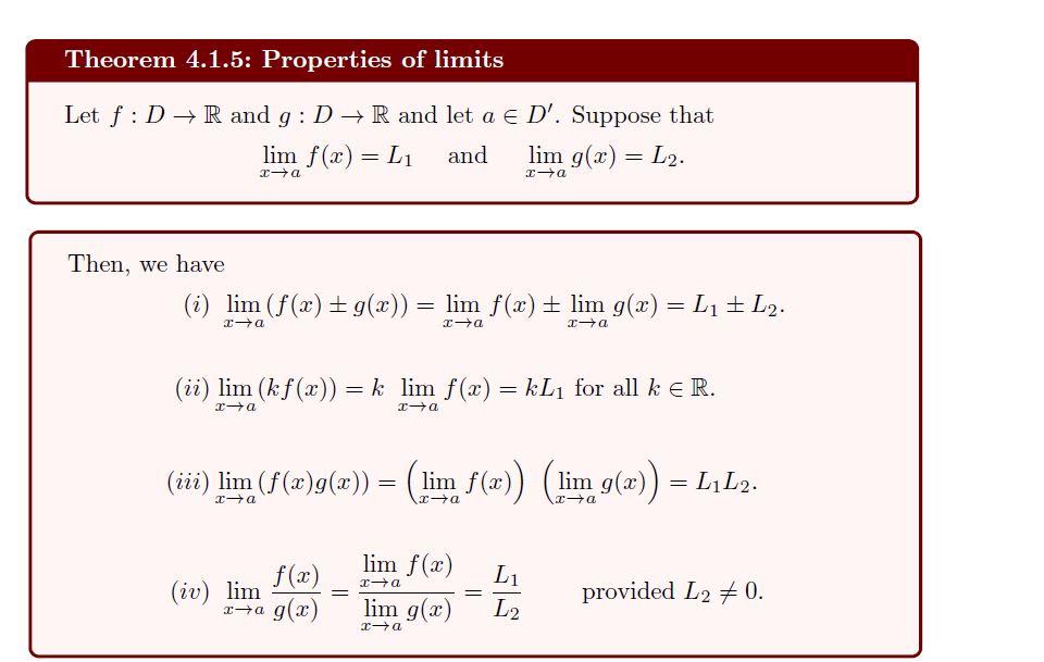Solved €, d-definition Definition 4.1.2: Limit of a Function | Chegg.com