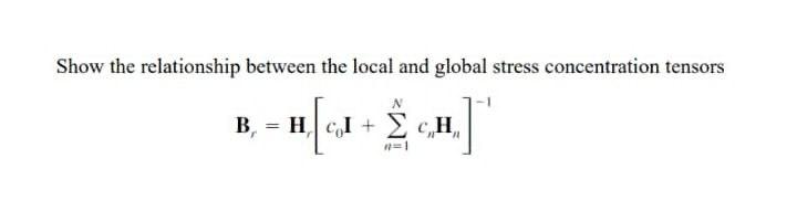 Solved Show the relationship between the local and global | Chegg.com