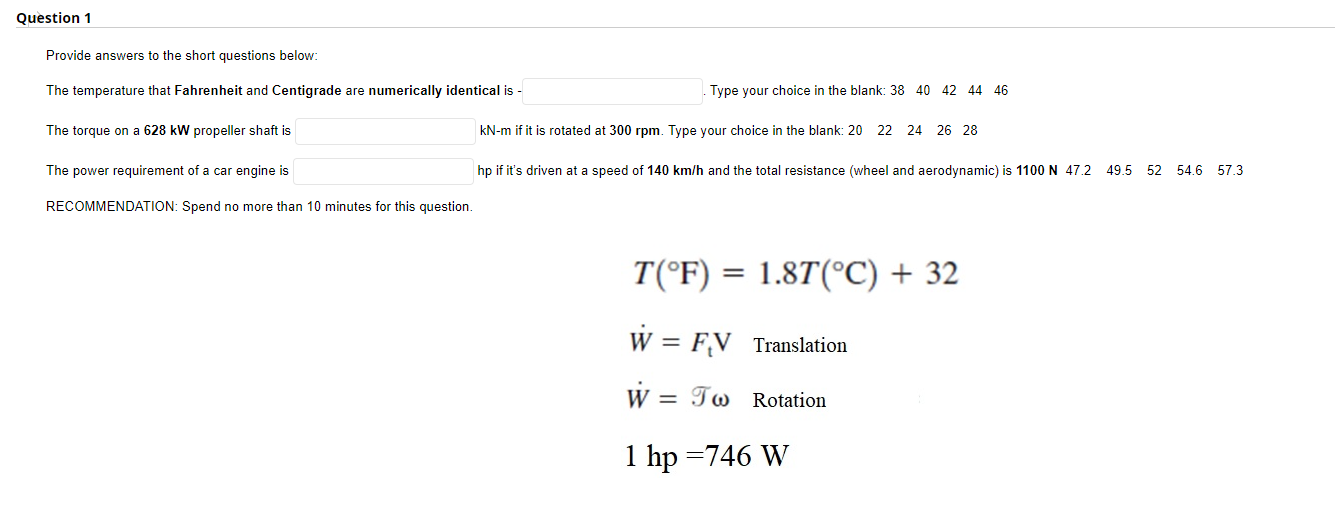 Solved Introduction to Thermal Systems Engineering