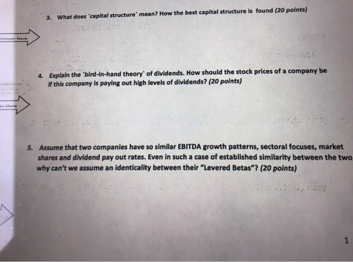 Solved The Best Capital Structure Is Found 20 Points What Chegg Solved The Best Capital Structure Is Found 20 Points What Chegg