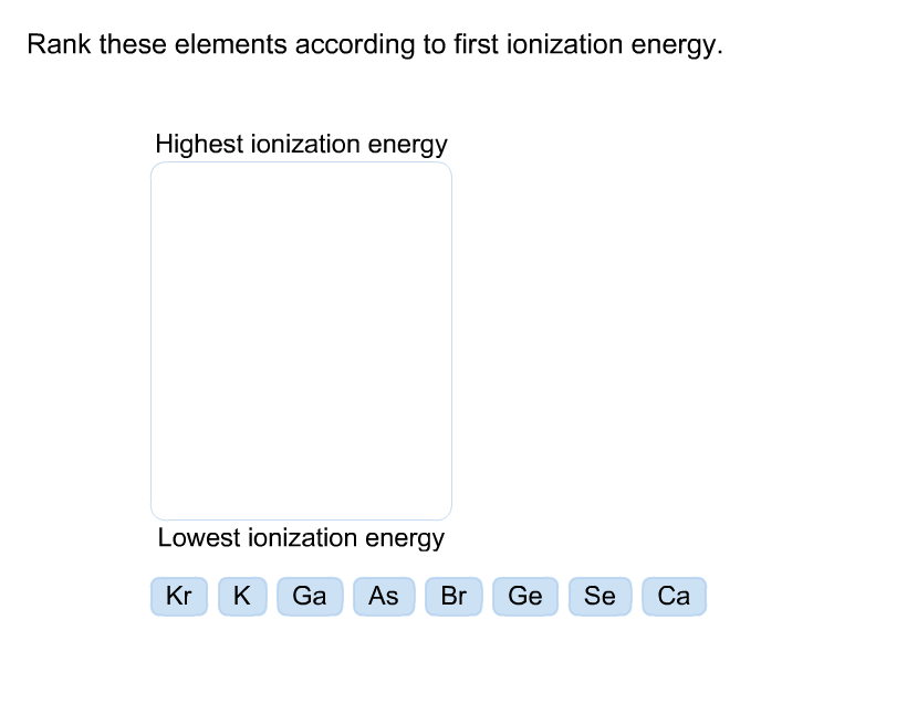 Solved Arrange these elements according to atomic radius. | Chegg.com