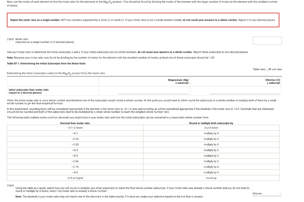 Solved (18pts) Calculations Complete the following | Chegg.com