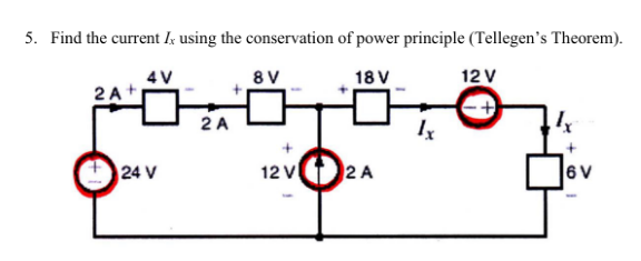 Solved 5. Find the current Is using the conservation of | Chegg.com
