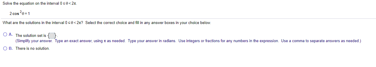 Solved Solve the equation on the interval 0 50