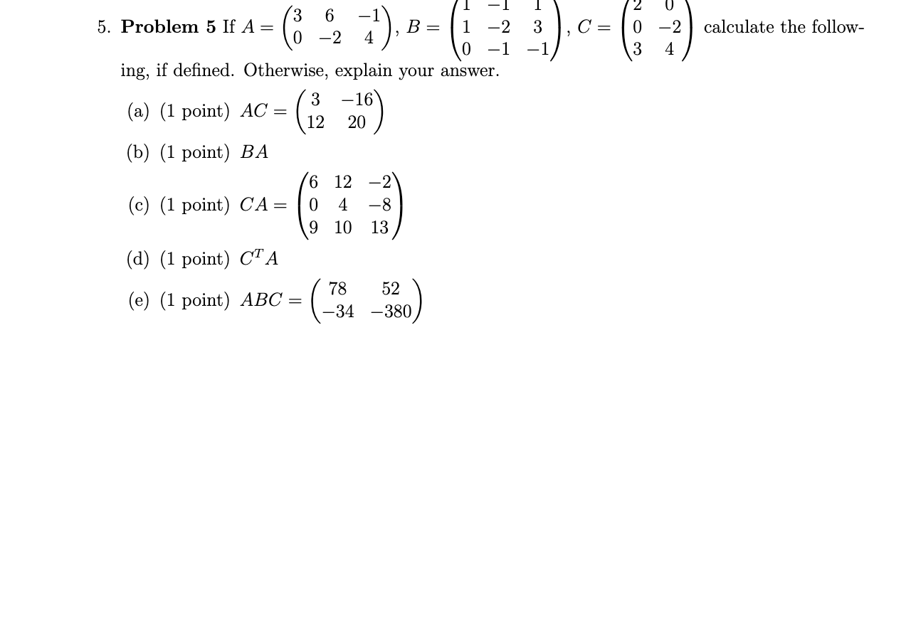 Solved 5. Problem 5 If | Chegg.com