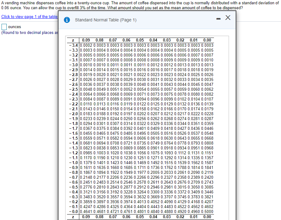 Solved A vending machine dispenses coffee into a