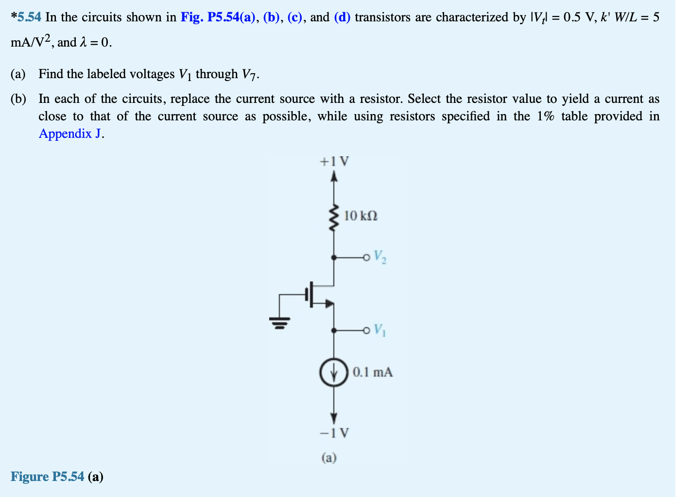 Solved *5.54 In The Circuits Shown In Fig. P5.54(a), (b), | Chegg.com