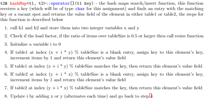 template class hashMap { public: t2& operator [] | Chegg.com