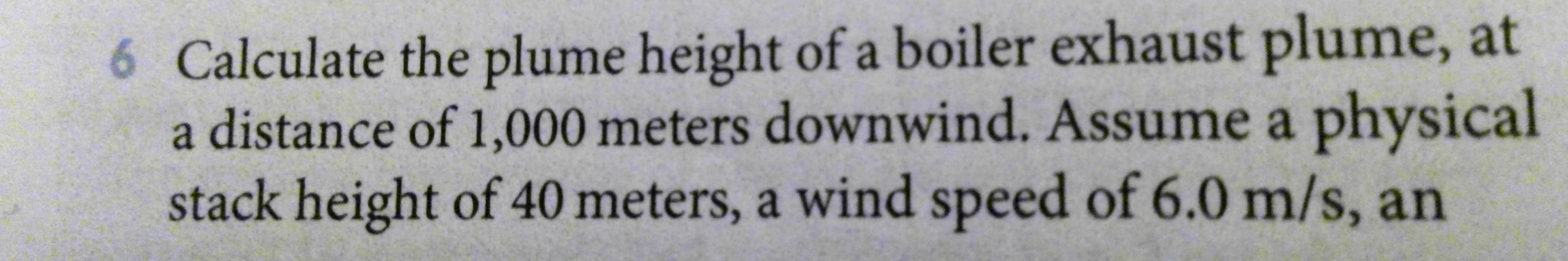 Solved 7 Calculate the downwind ambient concentration of SO | Chegg.com
